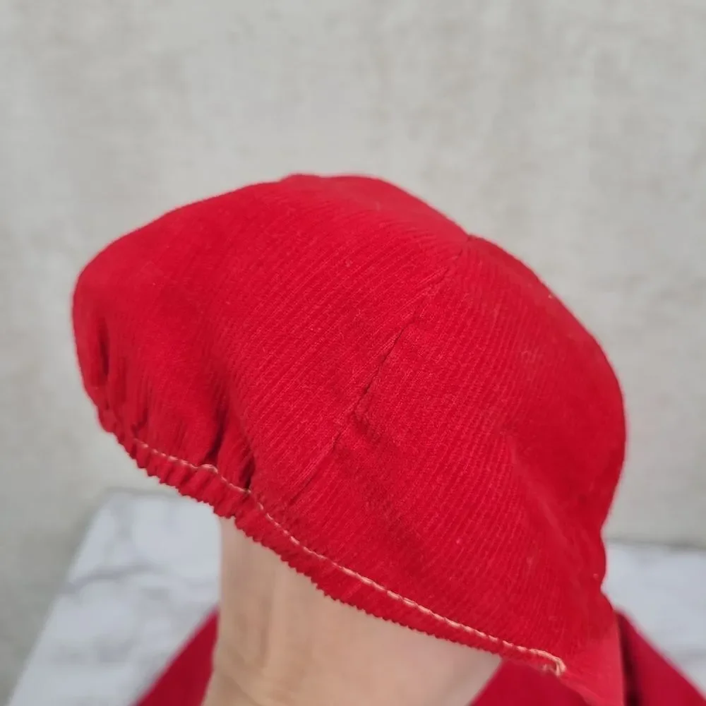 Danny Dare Vintage Corduroy Bomber Jacket and Newsboy Hat